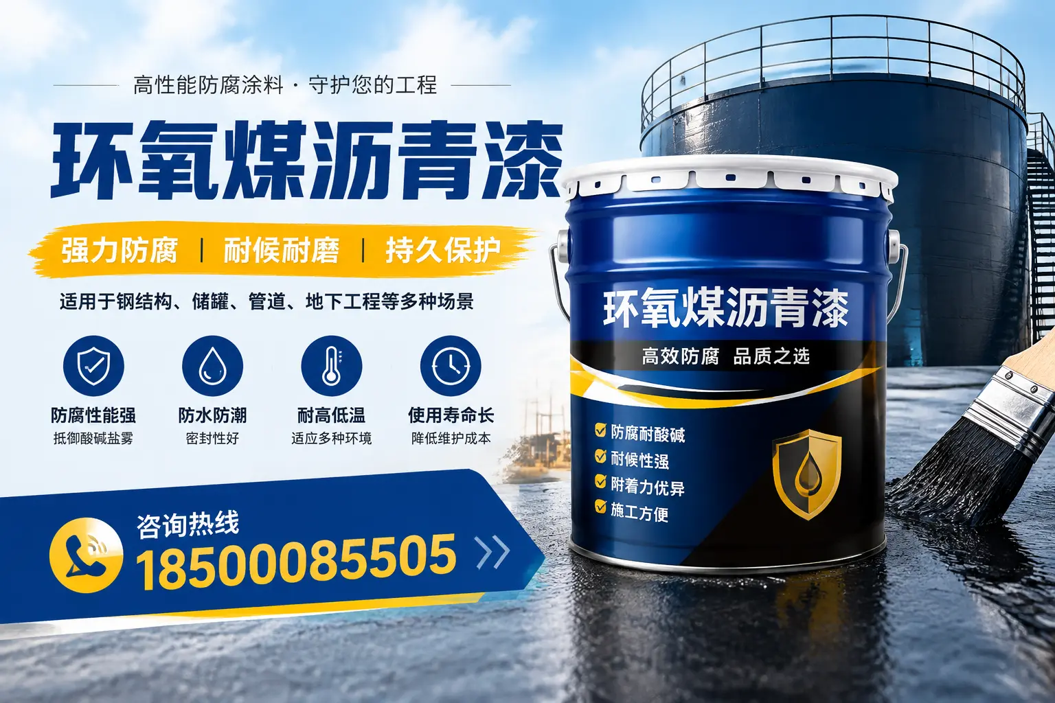 环氧煤沥青漆在工业中的应用，宁德企业的选择